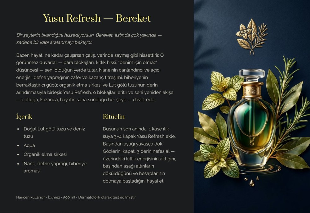 Yasu Refresh Bereket formu